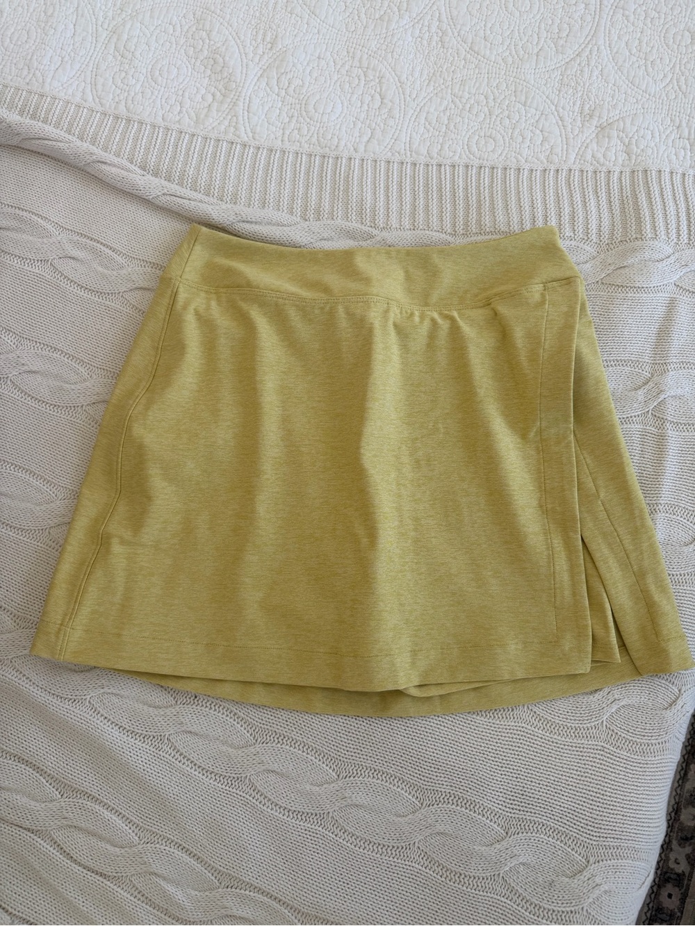 Outdoor Voices Yellow-Green Athletic Skort